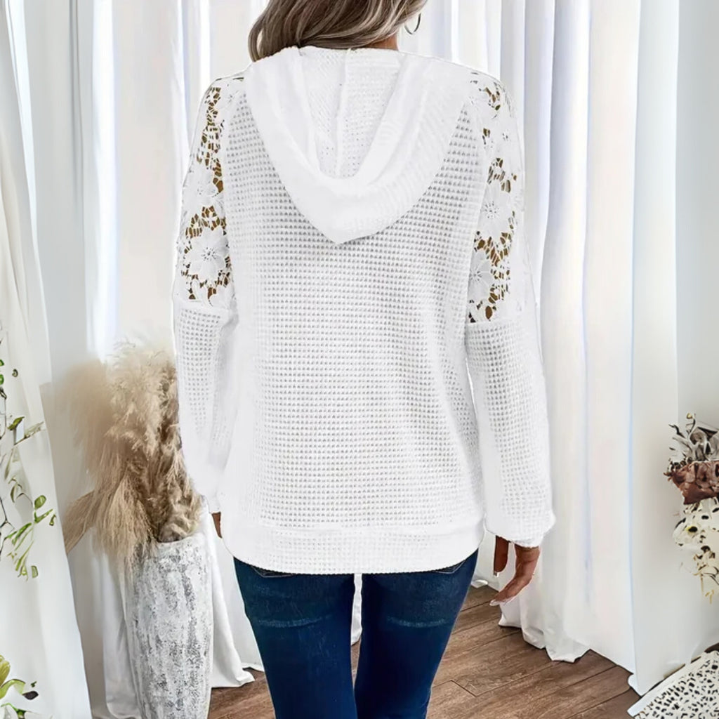 Eloria | Lightweight Hoodie with Lace Details