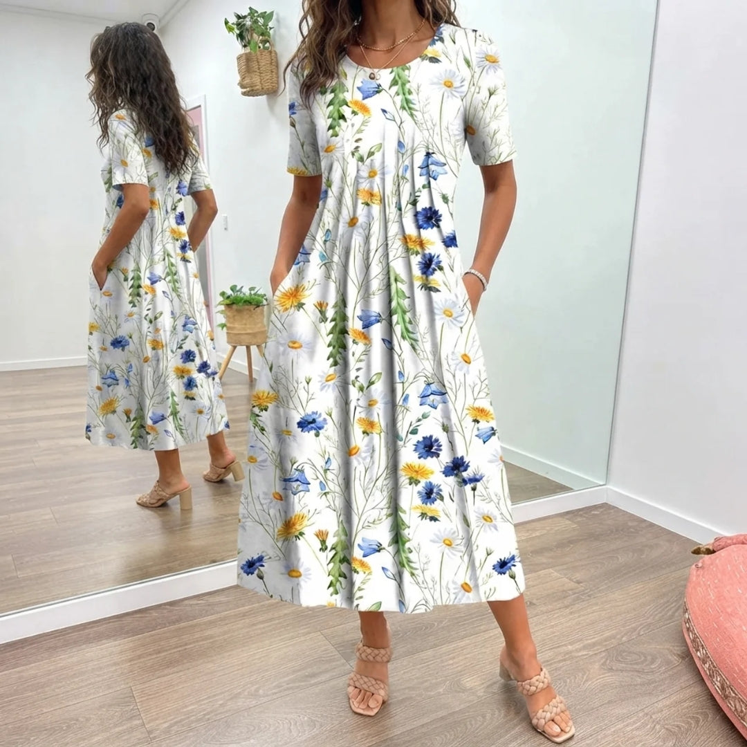 MEADOW | FLORAL MIDI DRESS FOR WOMEN