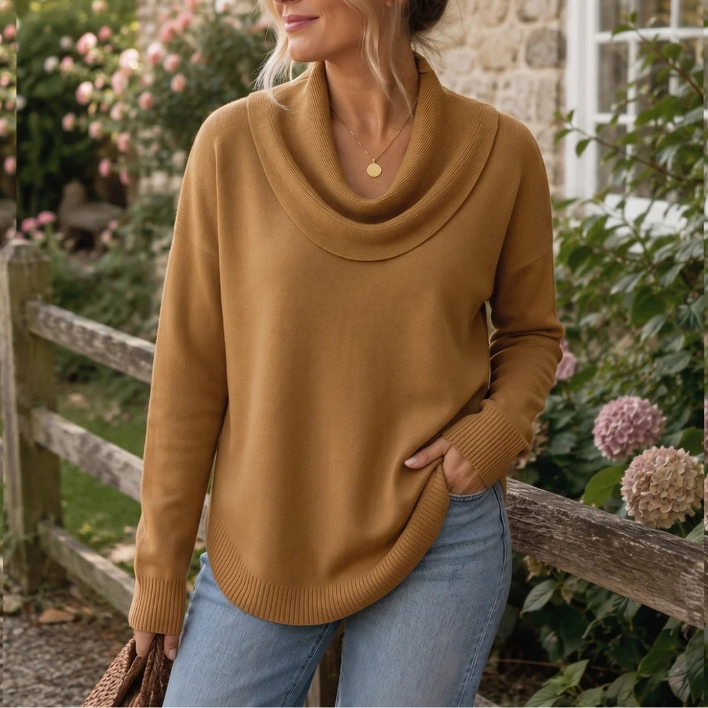 Eliza Grace | Cozy Draped Sweater