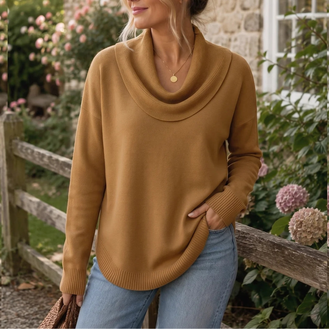 Eliza Grace | Cozy Draped Sweater