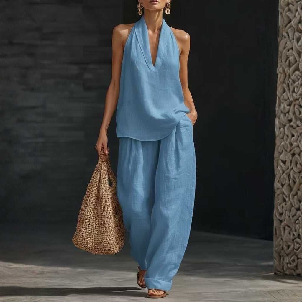 AMARA | HALTER TROUSER SET FOR WOMEN