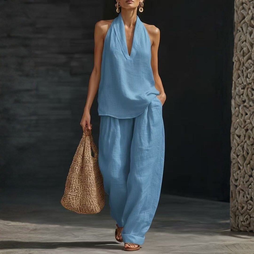 AMARA | HALTER TROUSER SET FOR WOMEN