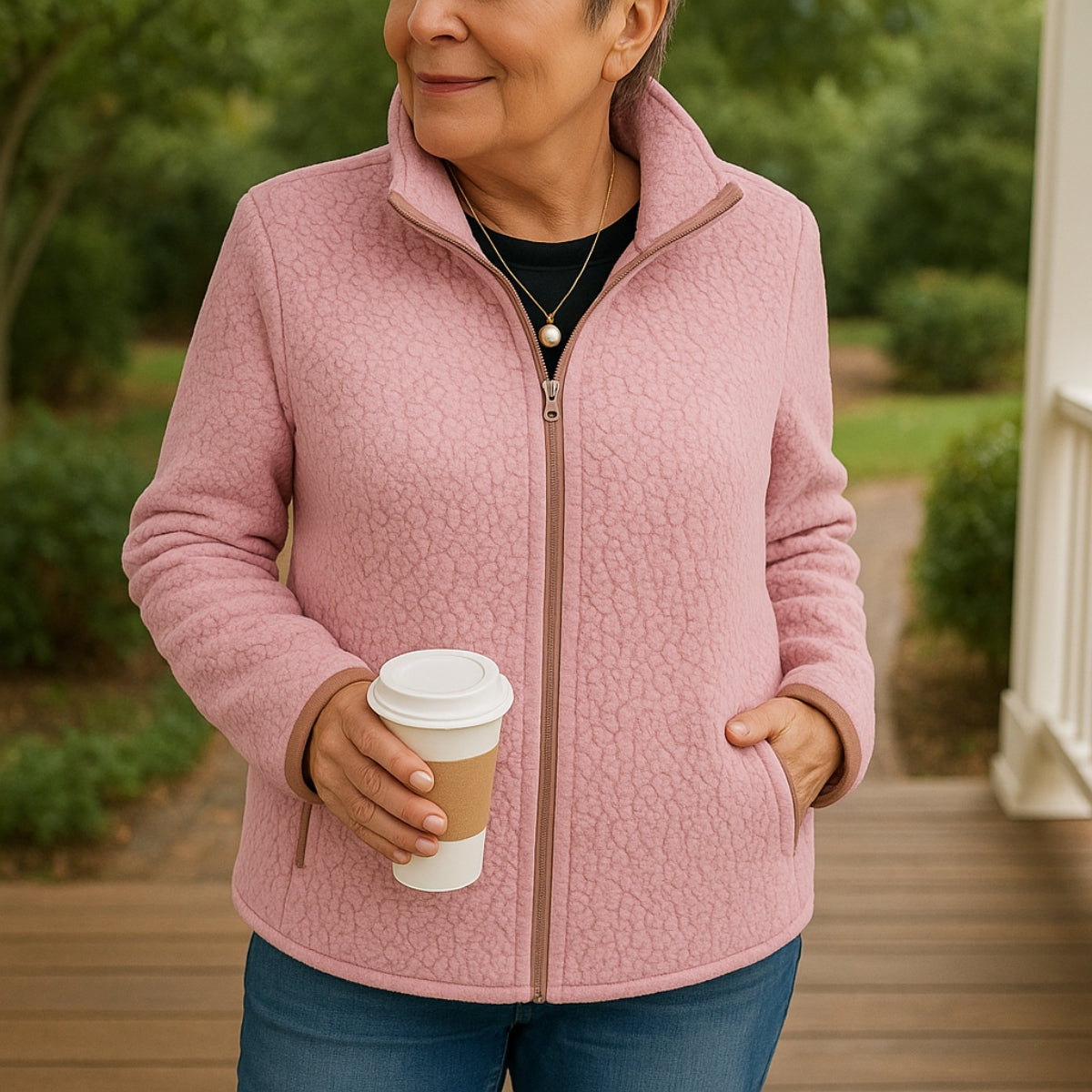Elviera | Elegant Fleece Jacket