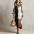 MARIELLE | STRIPED COLOURBLOCK DRESS FOR WOMEN
