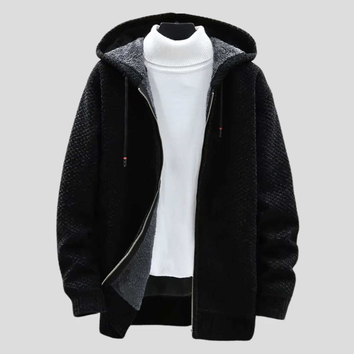 Arlone | Knit Hoodie with Fleece