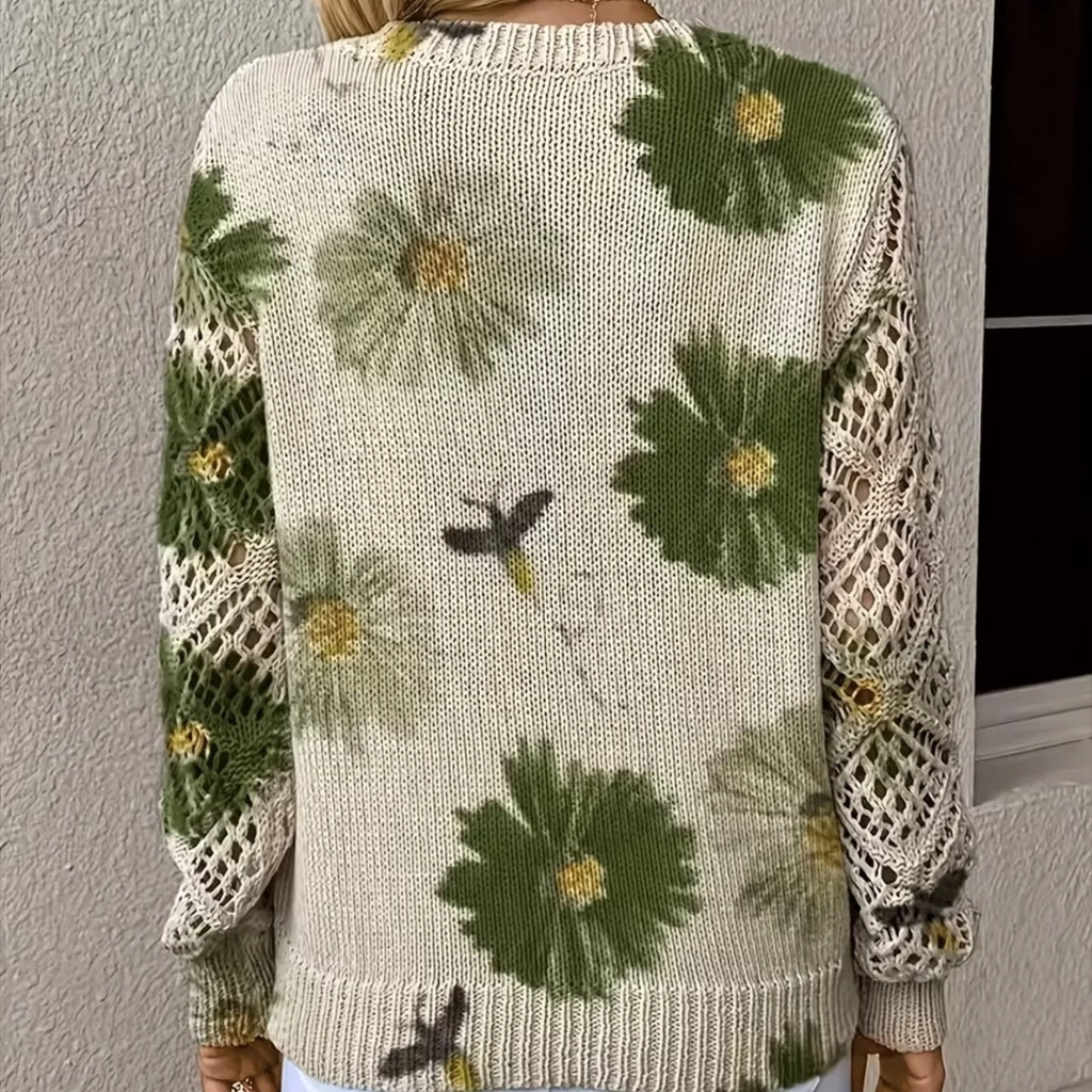 Mabeline | Soft Floral Knit Sweater