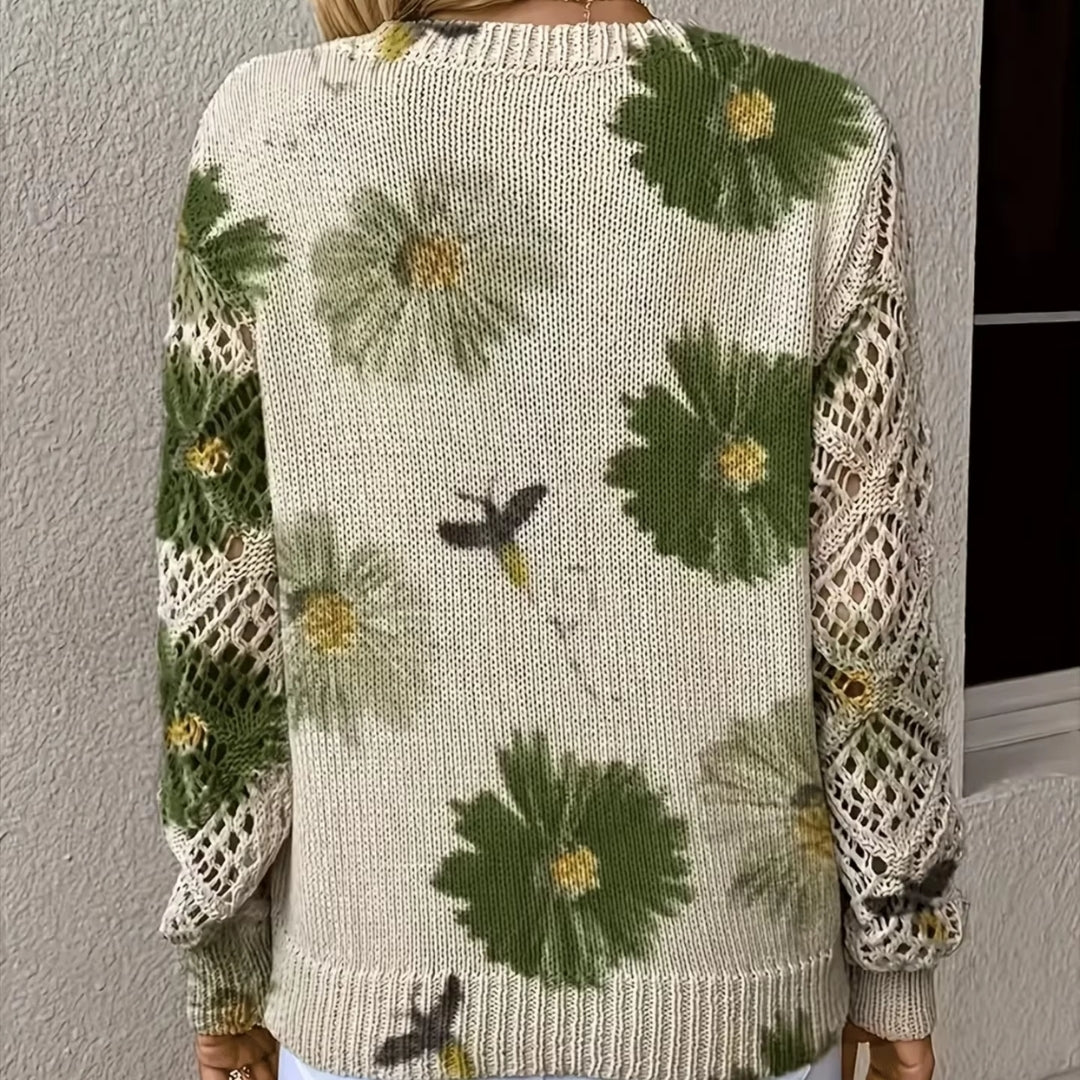 Mabeline | Soft Floral Knit Sweater