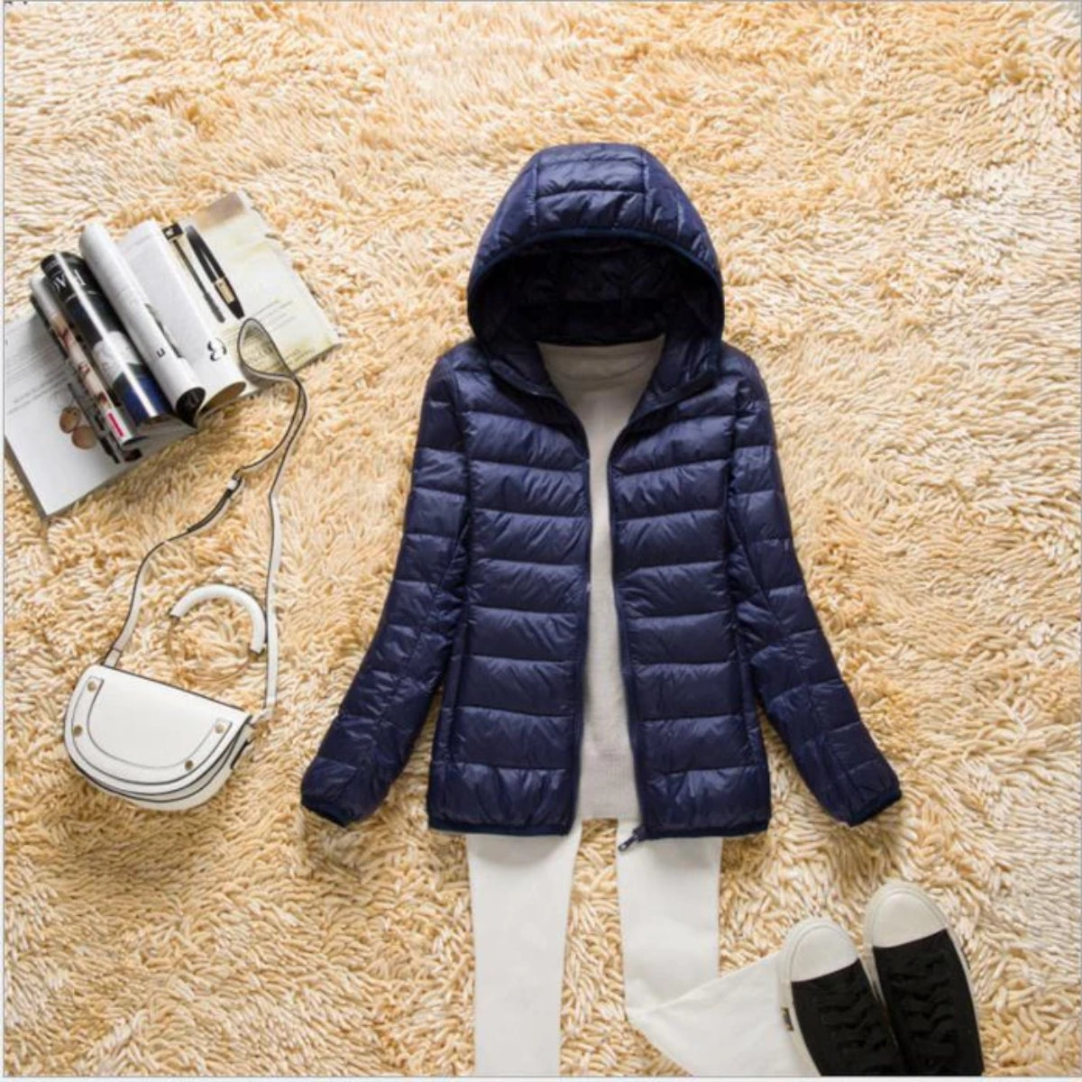 Elara | Lightweight Down Jacket with Hood