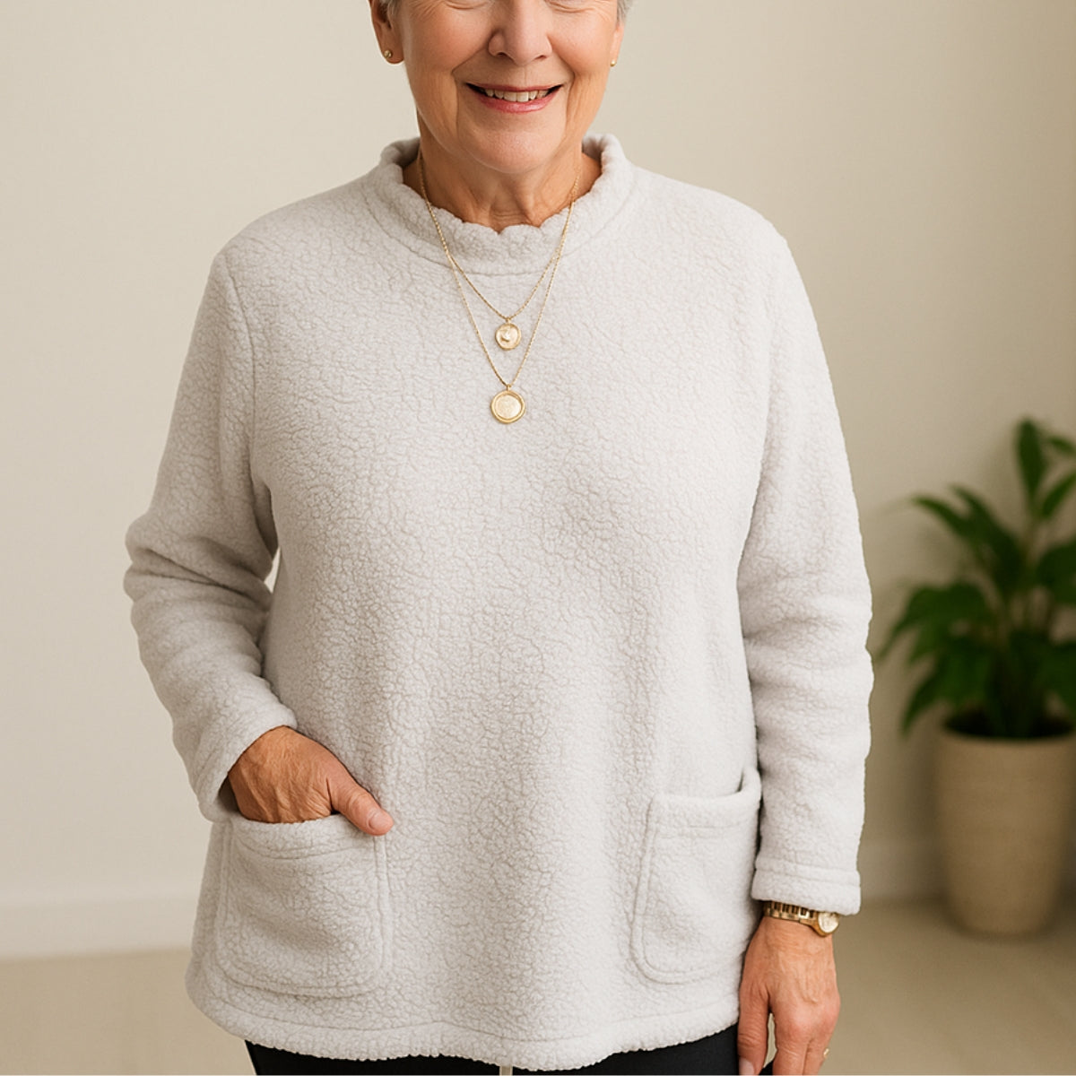 Elianne | Warm Fleece Tunic with Pockets