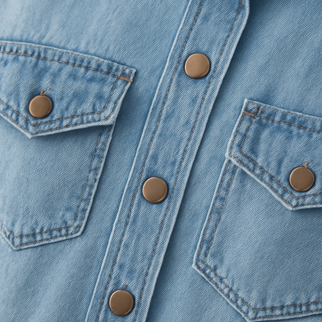 Lorana | Button-Down Denim Shirt