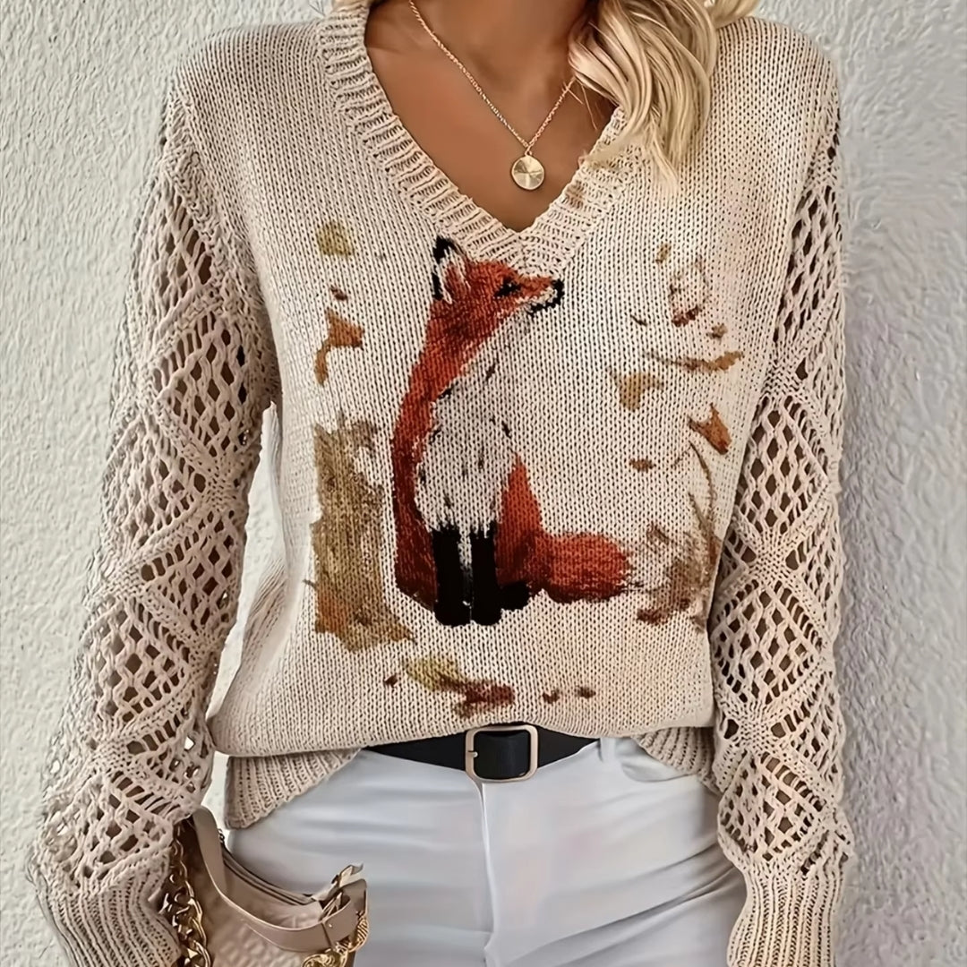 Mabeline | Soft Floral Knit Sweater