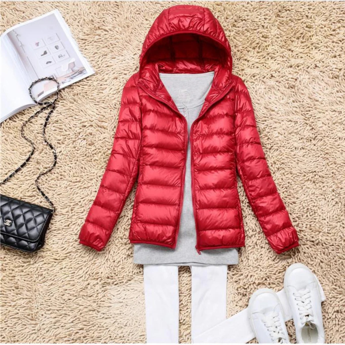 Elara | Lightweight Down Jacket with Hood