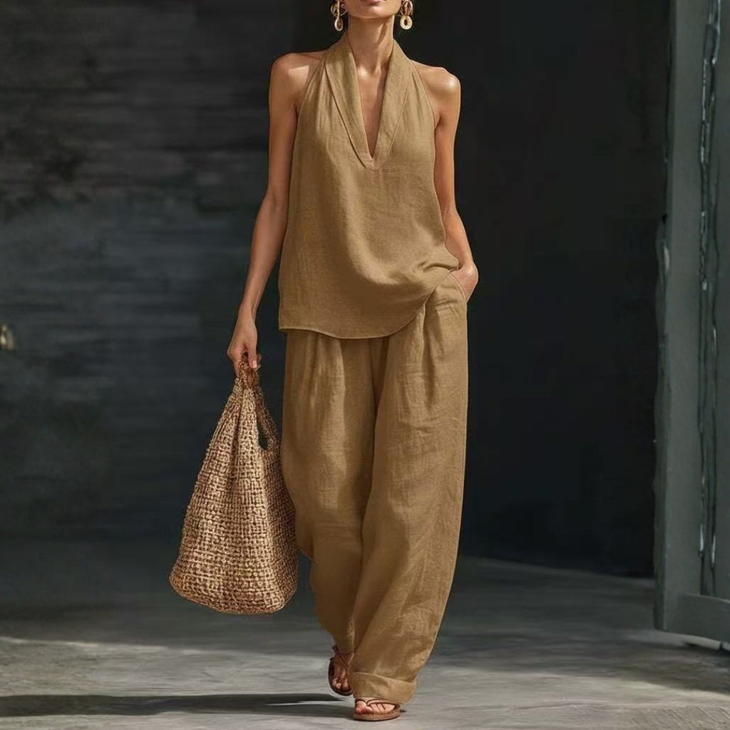 AMARA | HALTER TROUSER SET FOR WOMEN