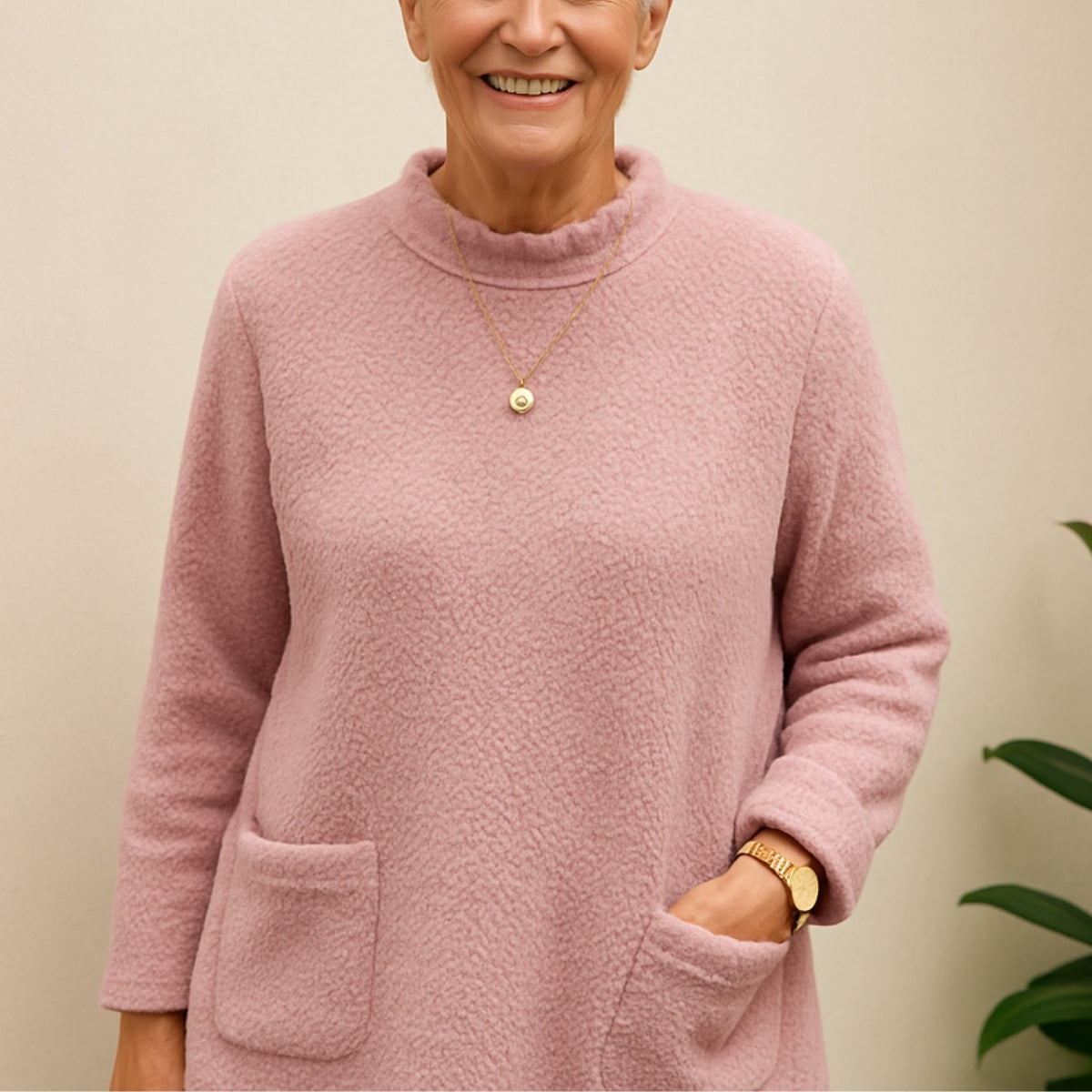 Elianne | Warm Fleece Tunic with Pockets