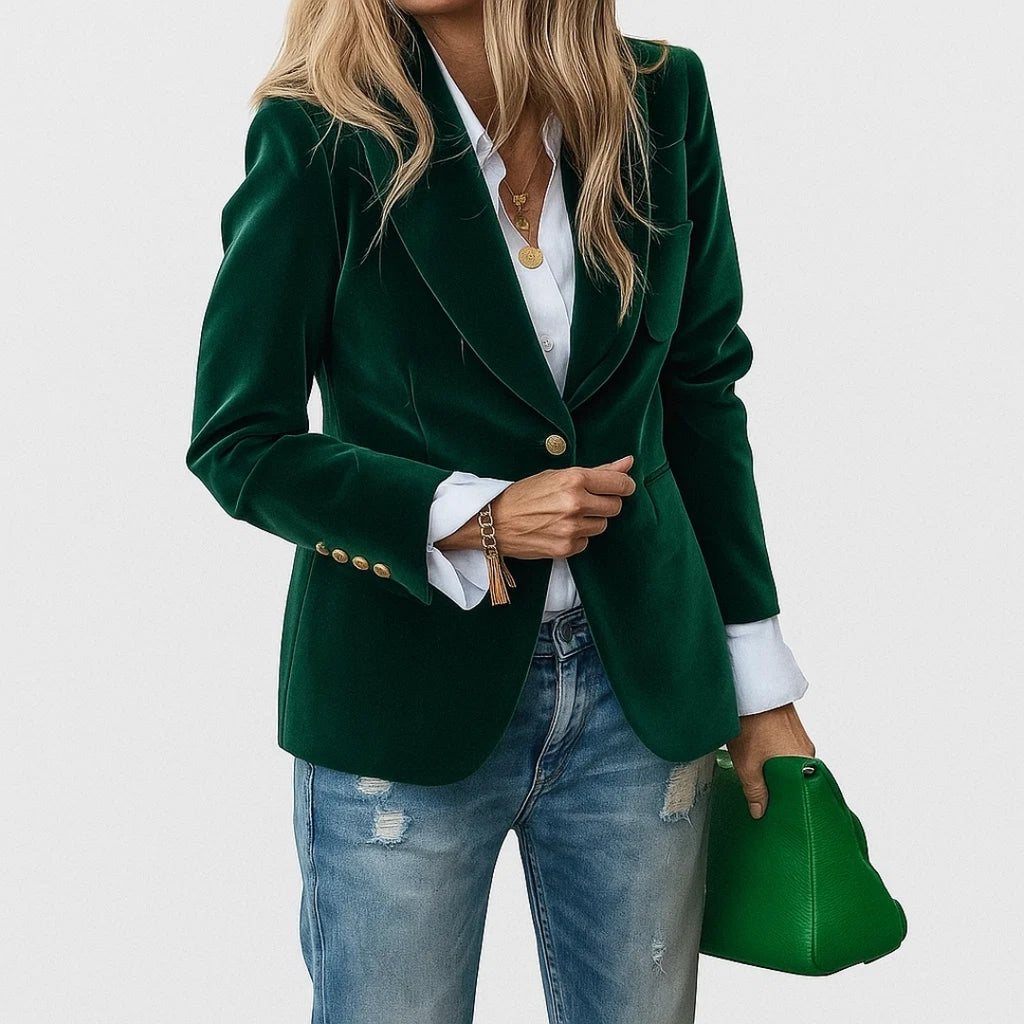 Eveline | Soft Velvet Blazer