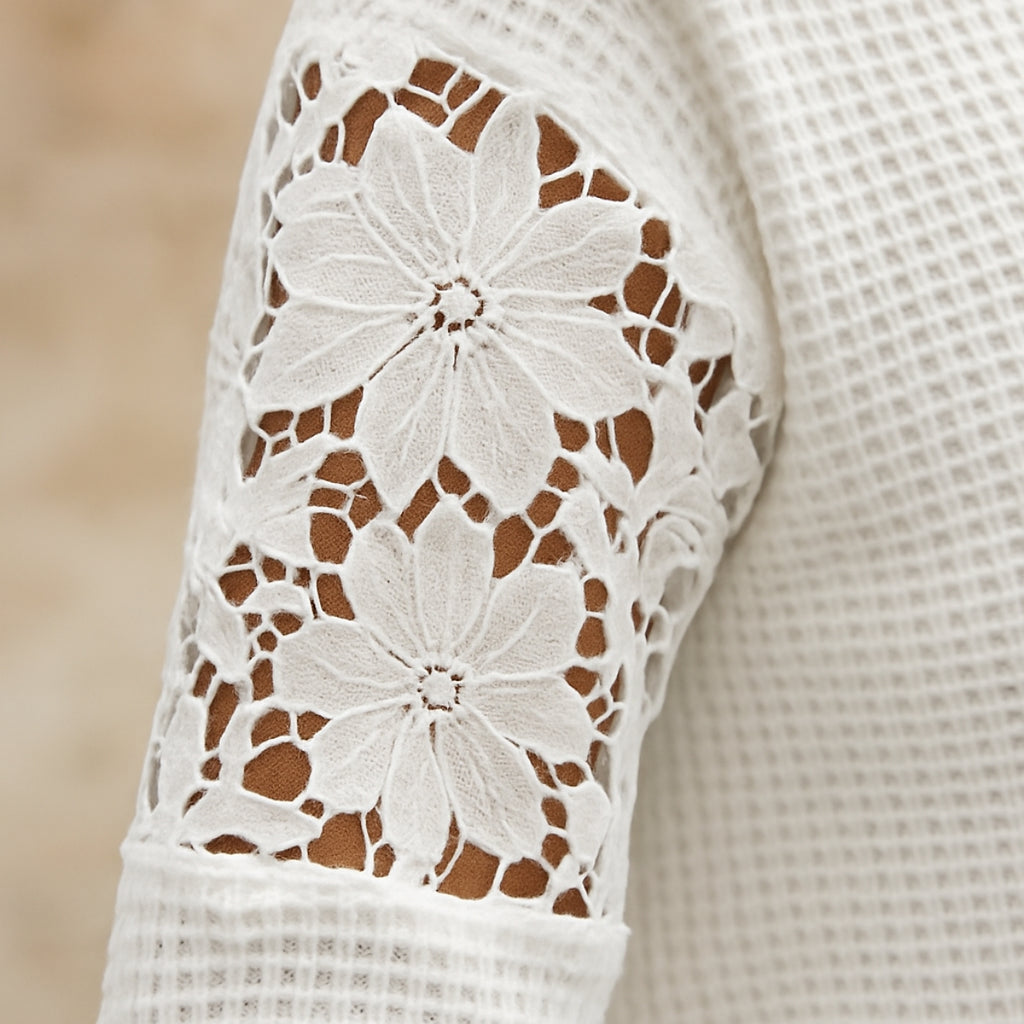 Eloria | Lightweight Hoodie with Lace Details