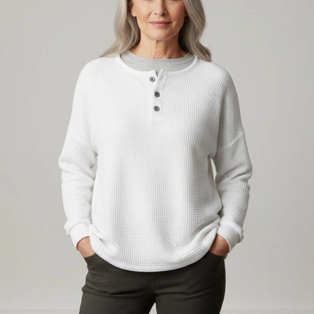 Mirelle | Waffle Knit Comfort Top