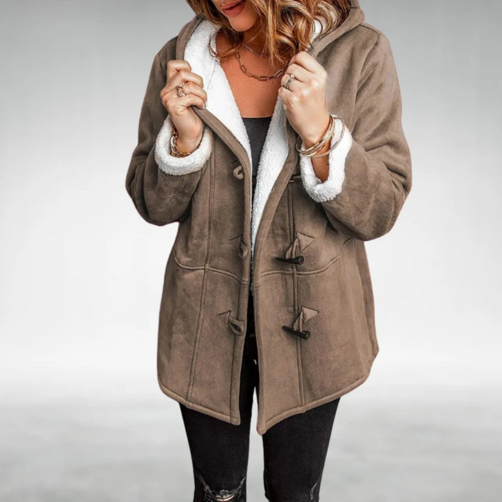 Evelyn | Soft Fleece Toggle Coat