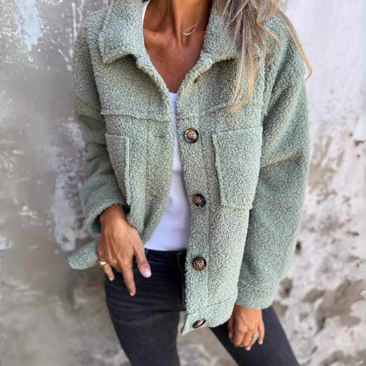 Lorena | Teddy Bouclé Fall Jacket