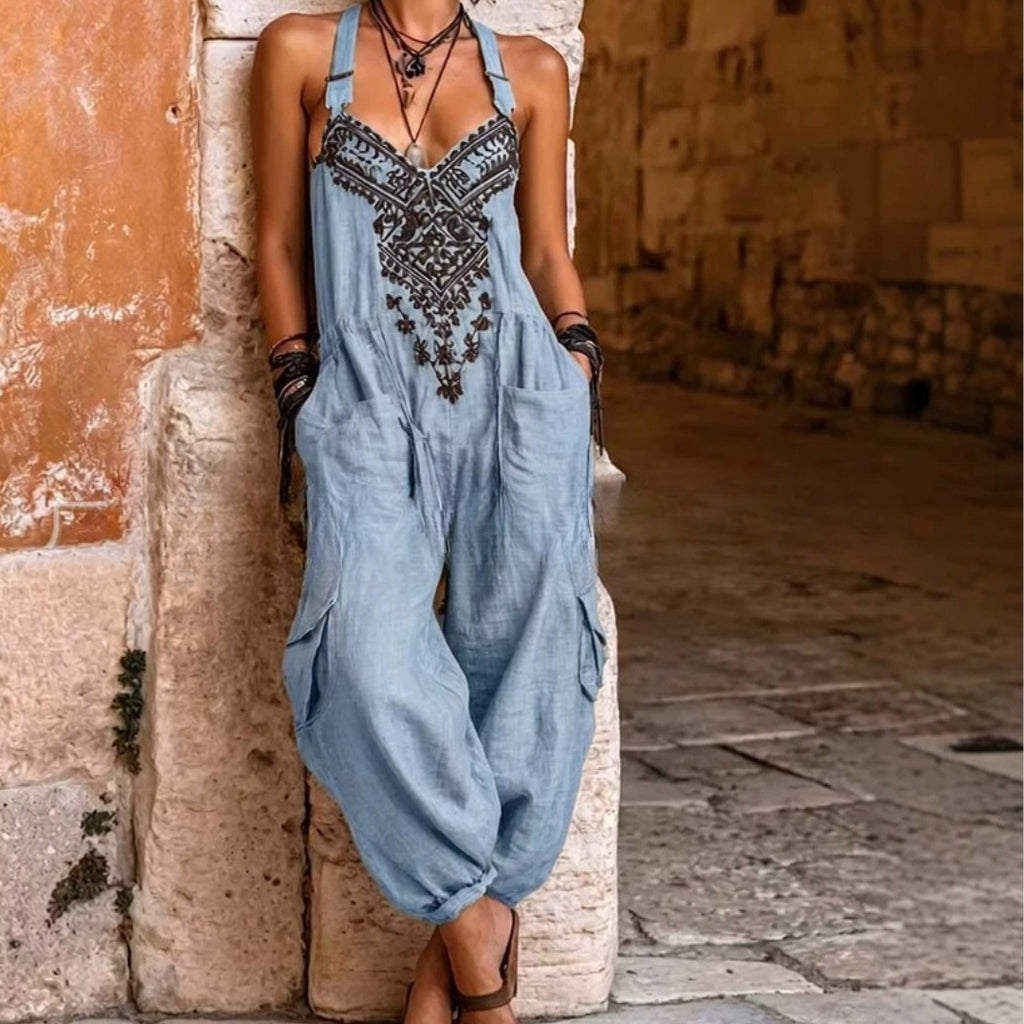 Sienna | Embroidered Bohemian Jumpsuit