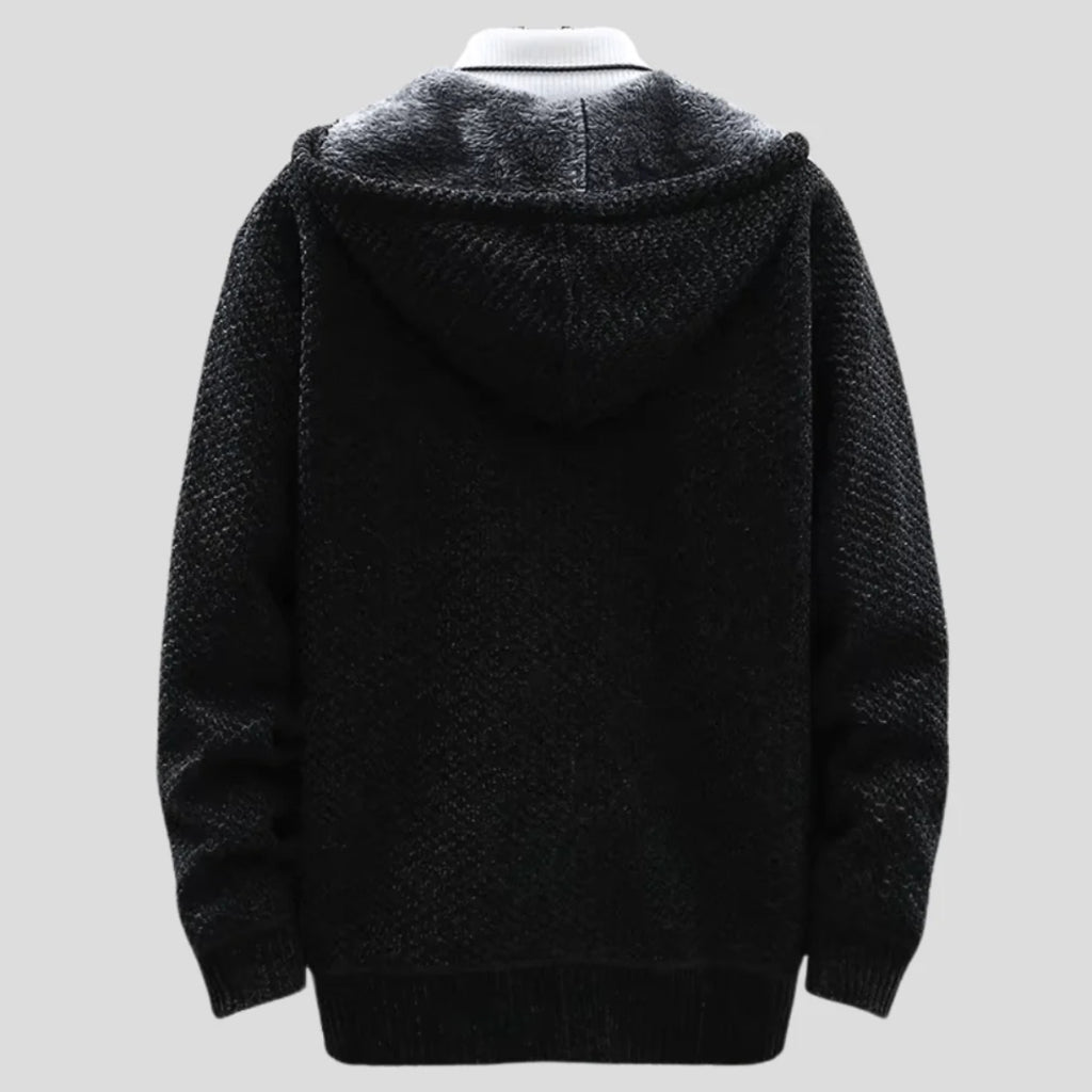 Arlone | Knit Hoodie with Fleece