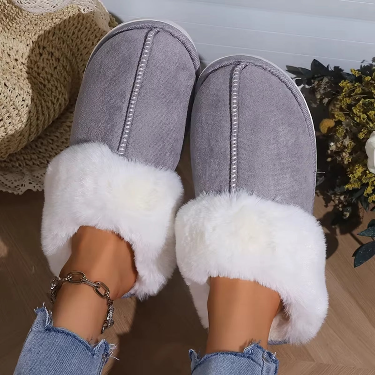 Mirelle | Warme Pluche Slippers