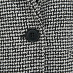 Evelaine | Soft Houndstooth Long Coat
