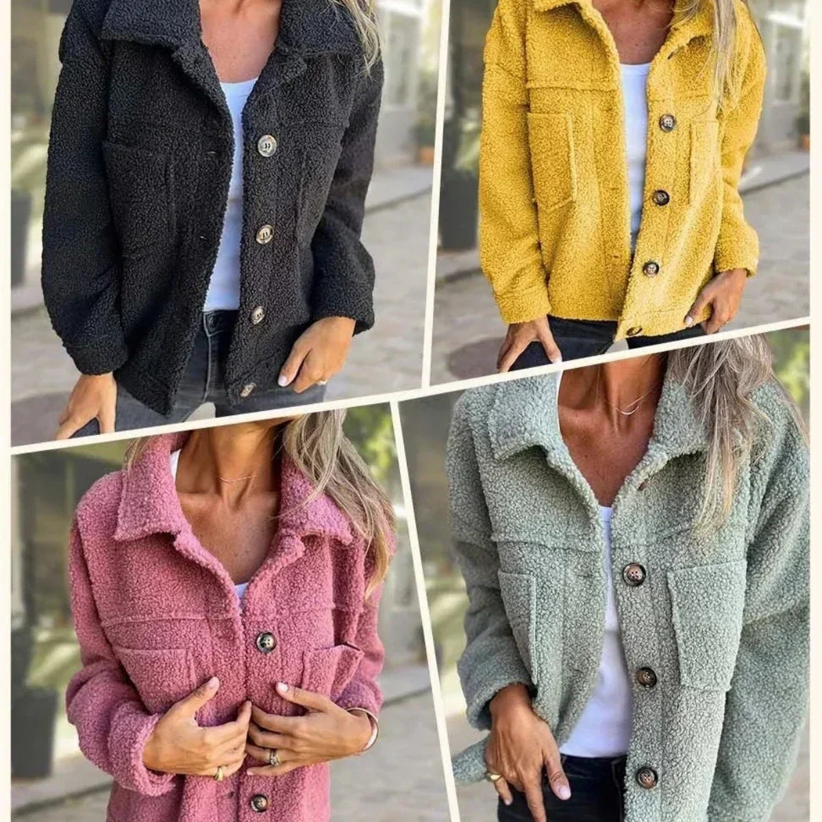 Lorena | Teddy Bouclé Fall Jacket