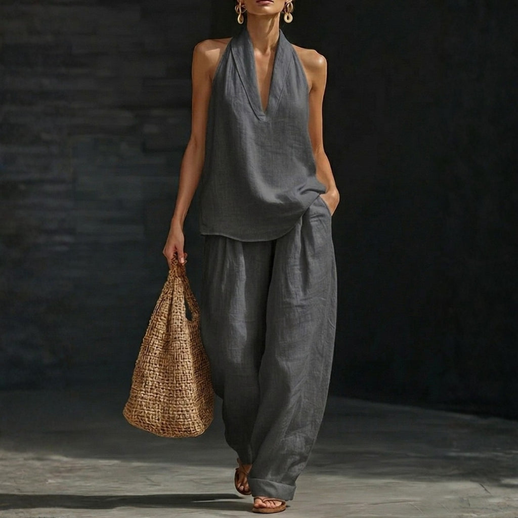AMARA | HALTER TROUSER SET FOR WOMEN