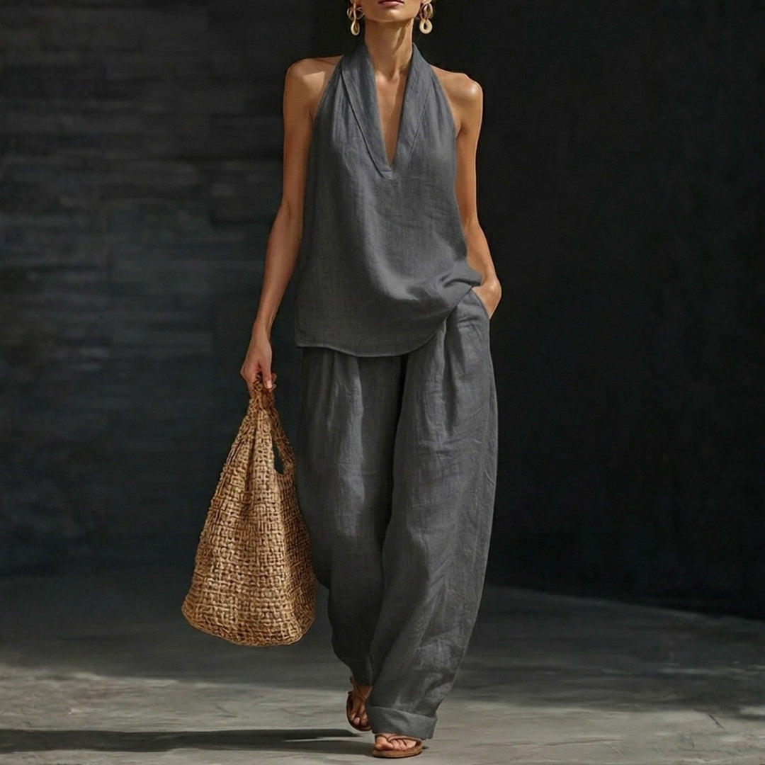 AMARA | HALTER TROUSER SET FOR WOMEN