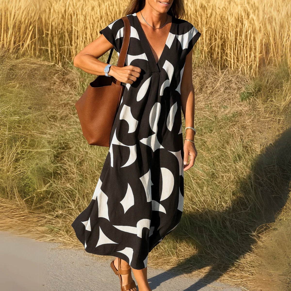 Sienna | Effortless Printed Maxi Dress