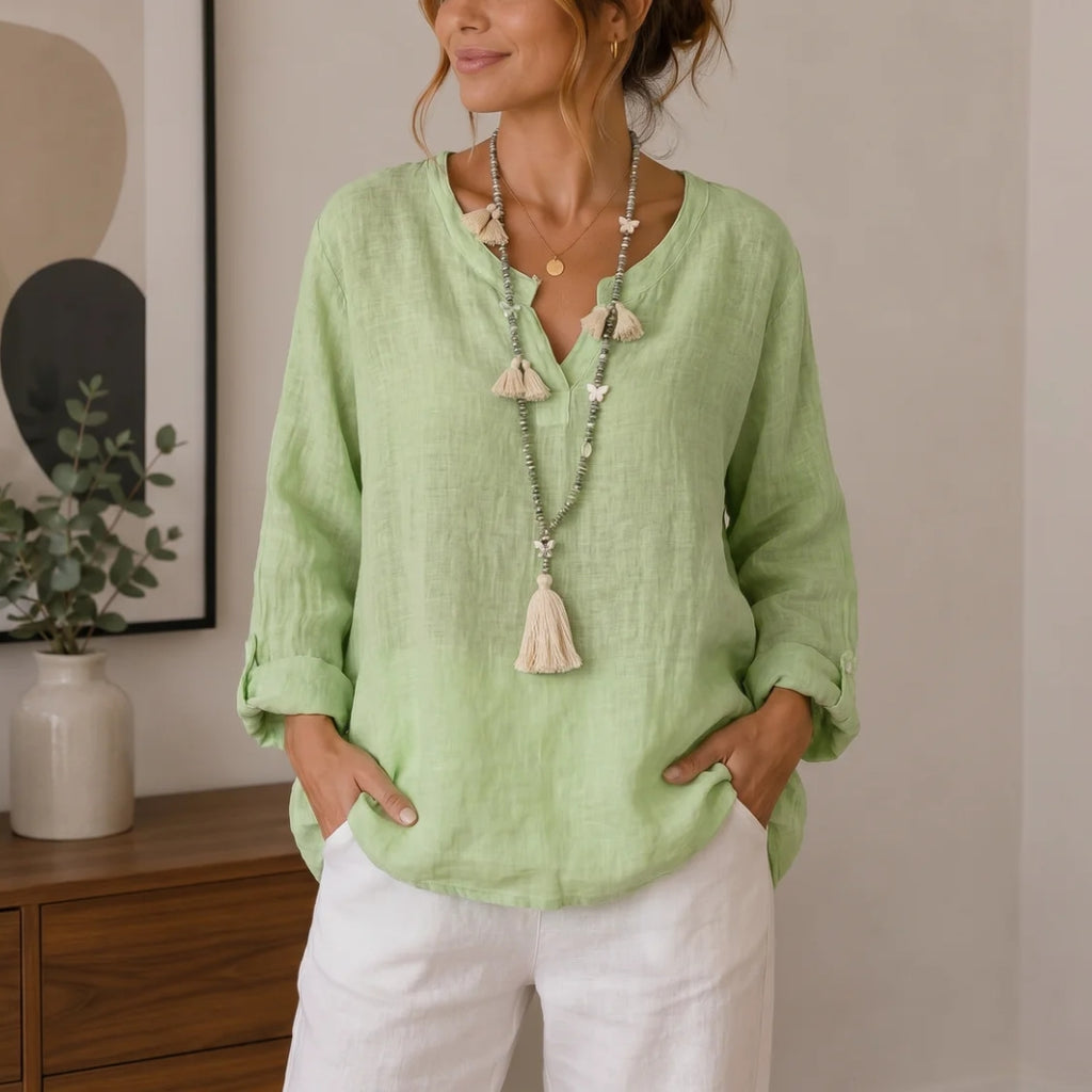 Amara | Relaxed Linen Look Blouse