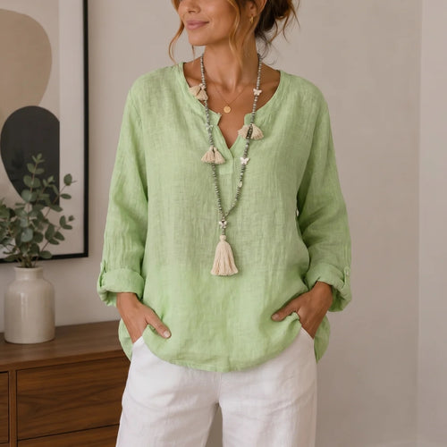 Amara | Relaxed Linen Look Blouse