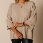 Nivelle | Elegant Knitted Blouse with Button Detail