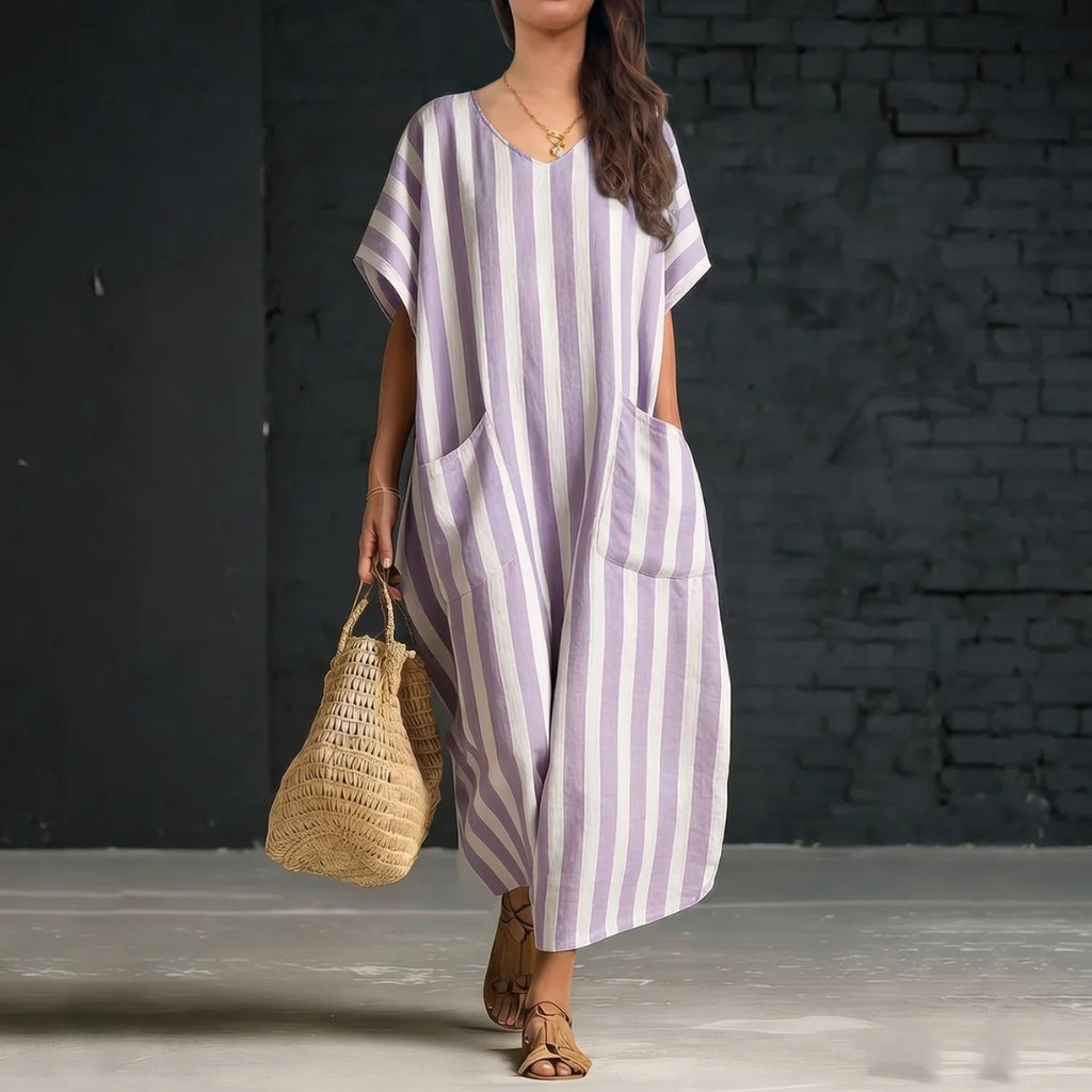 Liora | Striped Maxi Dress
