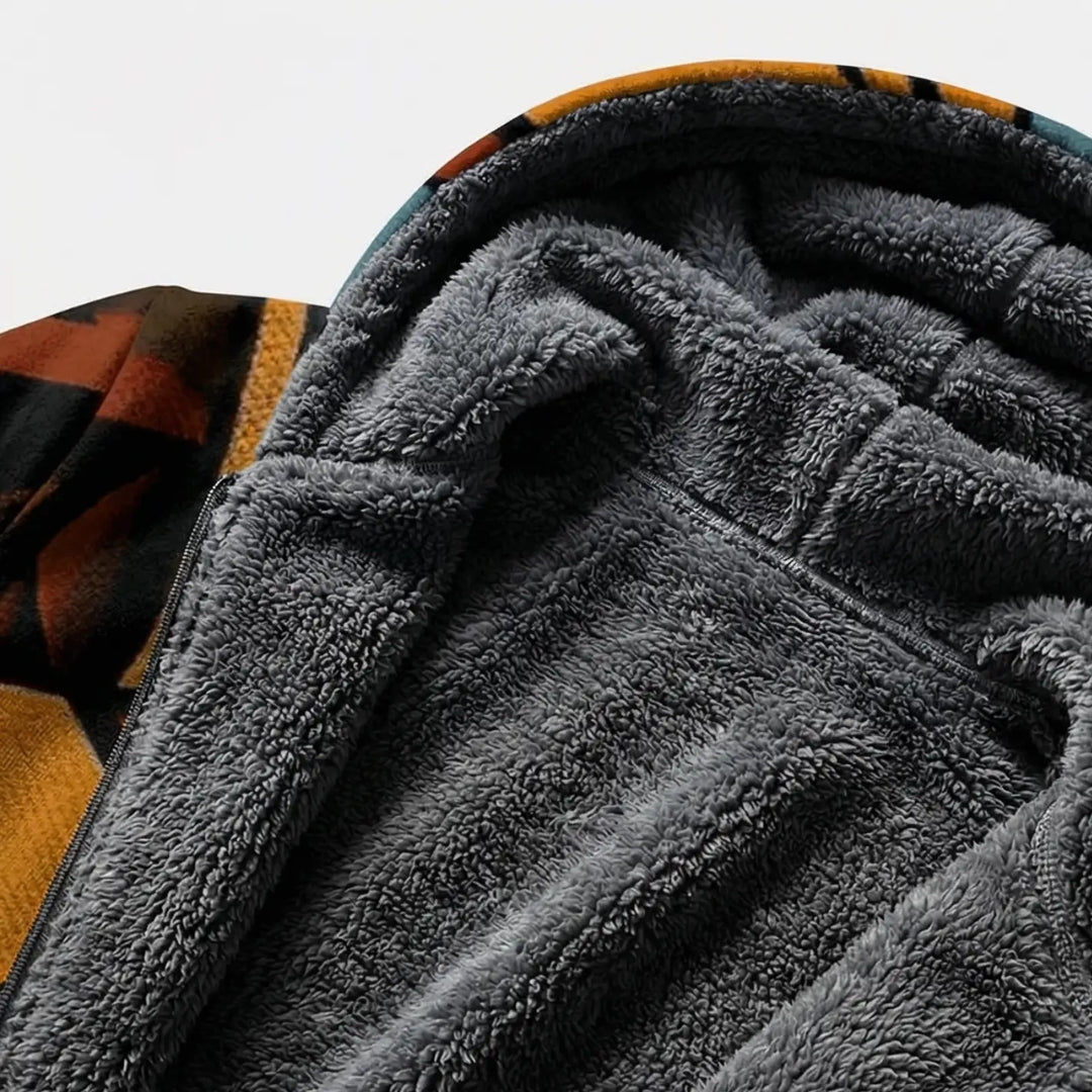 Ameliaz | Art Edition Cozy Fleece Cardigan