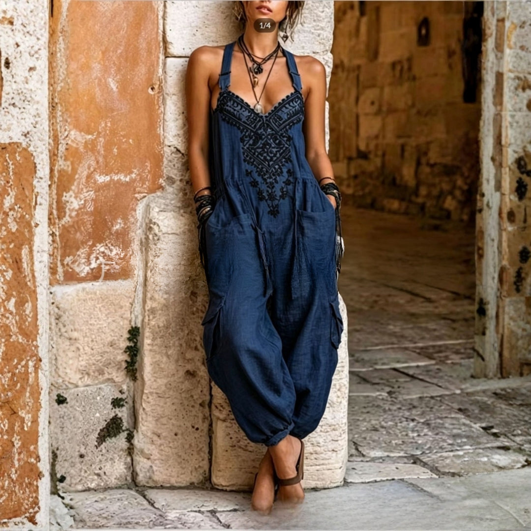 Sienna | Embroidered Bohemian Jumpsuit