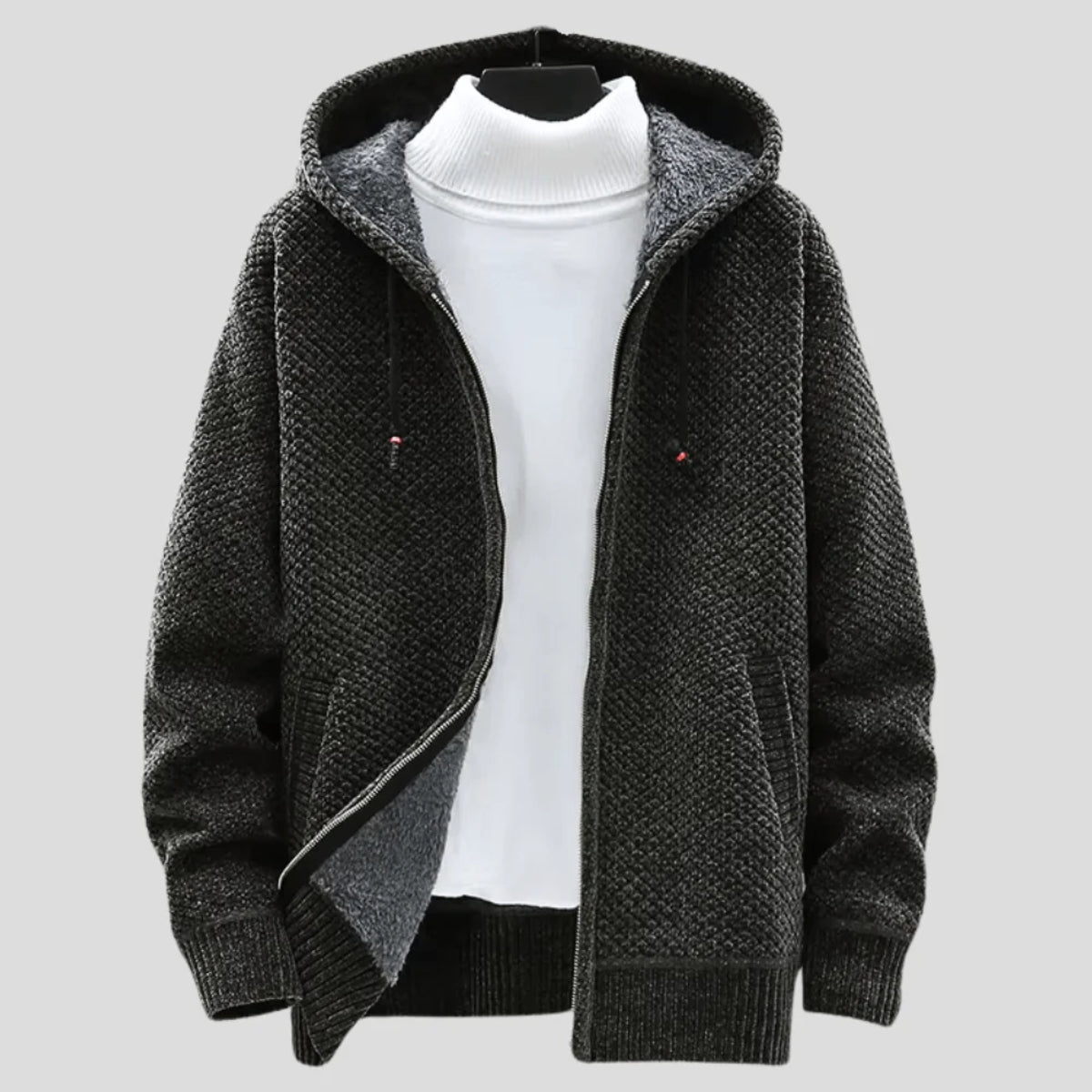 Arlone | Knit Hoodie with Fleece
