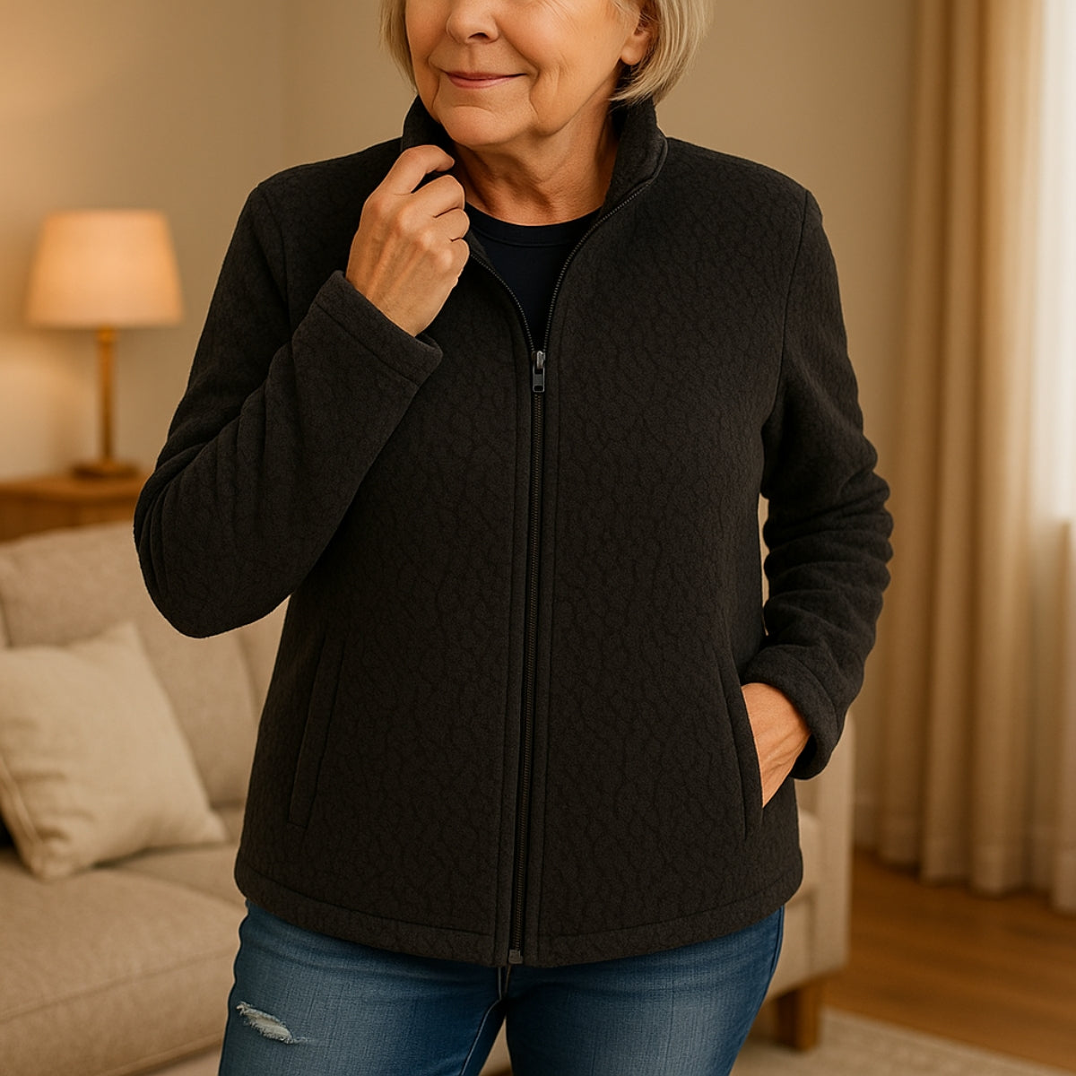 Elviera | Elegant Fleece Jacket