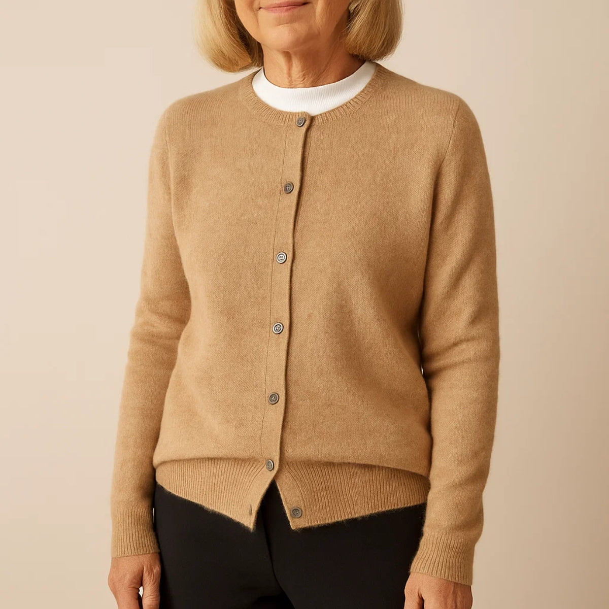 Elodie | Soft Wool Knit Cardigan