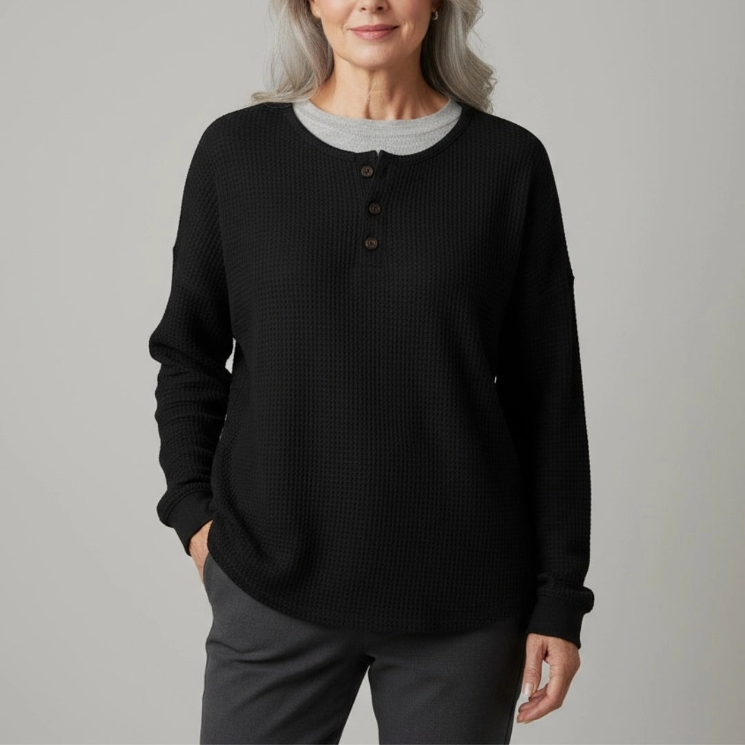 Mirelle | Waffle Knit Comfort Top