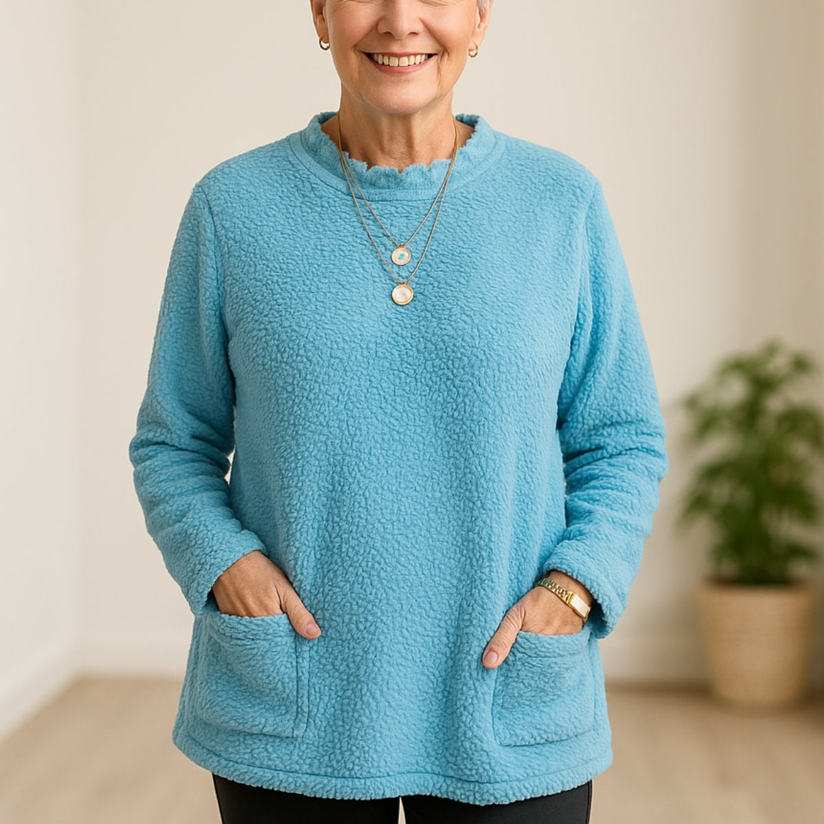 Elianne | Warm Fleece Tunic with Pockets