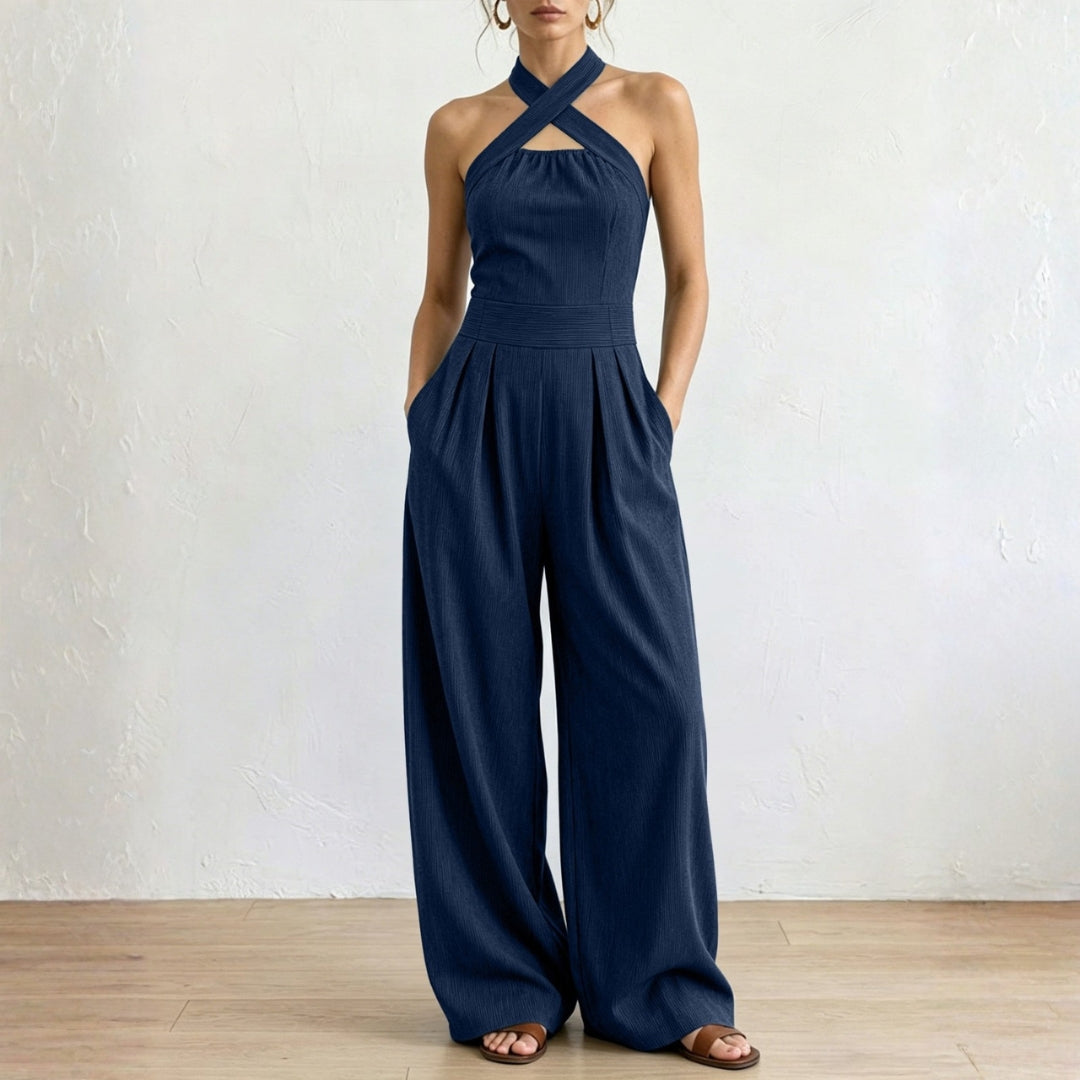 Adriana | Elegant Cross-Over Jumpsuit
