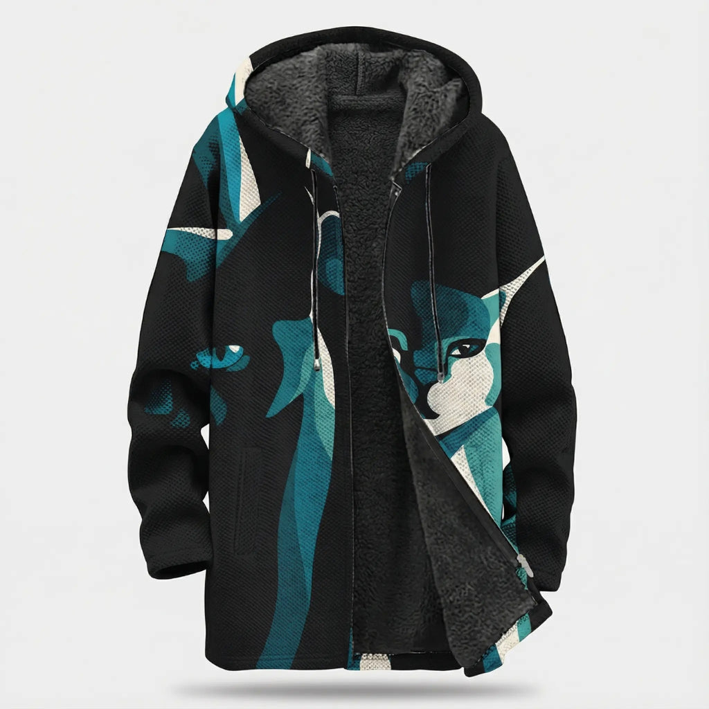 Ameliaz | Art Edition Cozy Fleece Cardigan