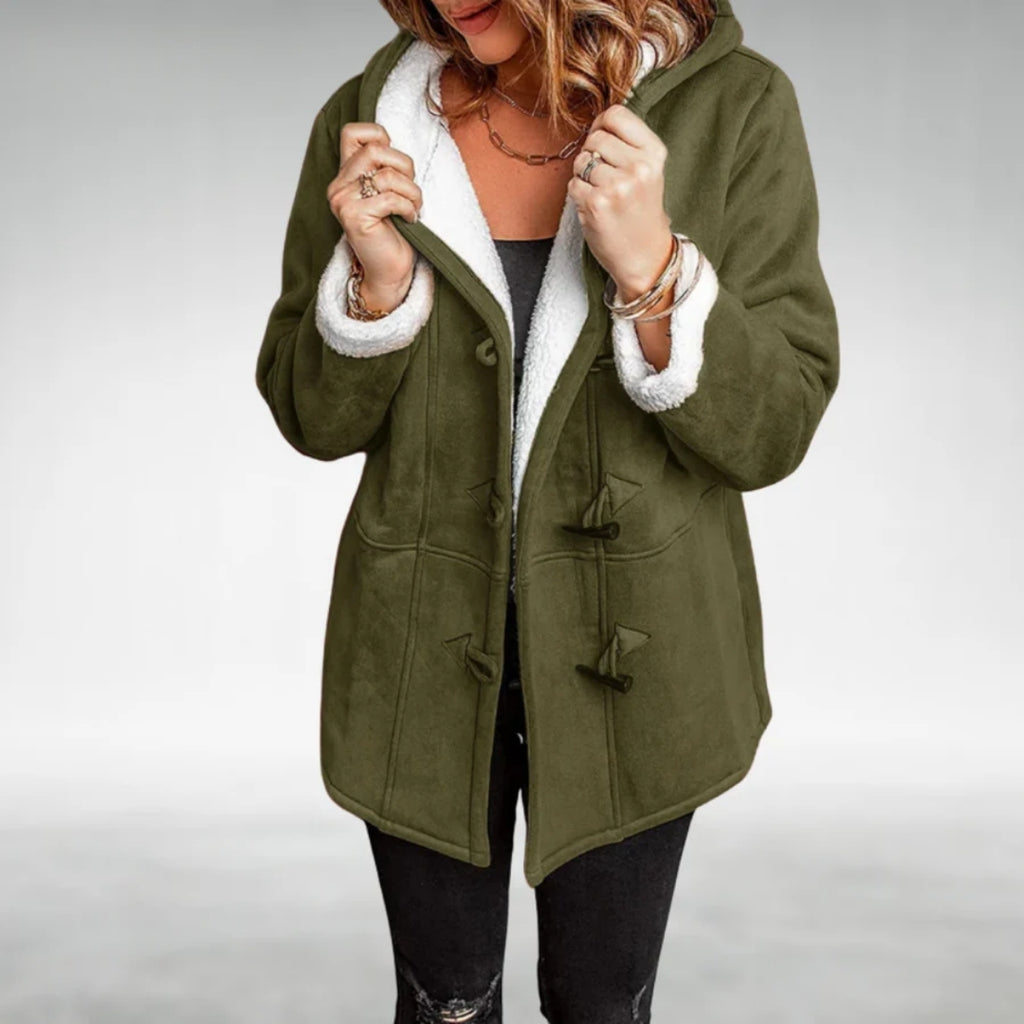 Evelyn | Soft Fleece Toggle Coat