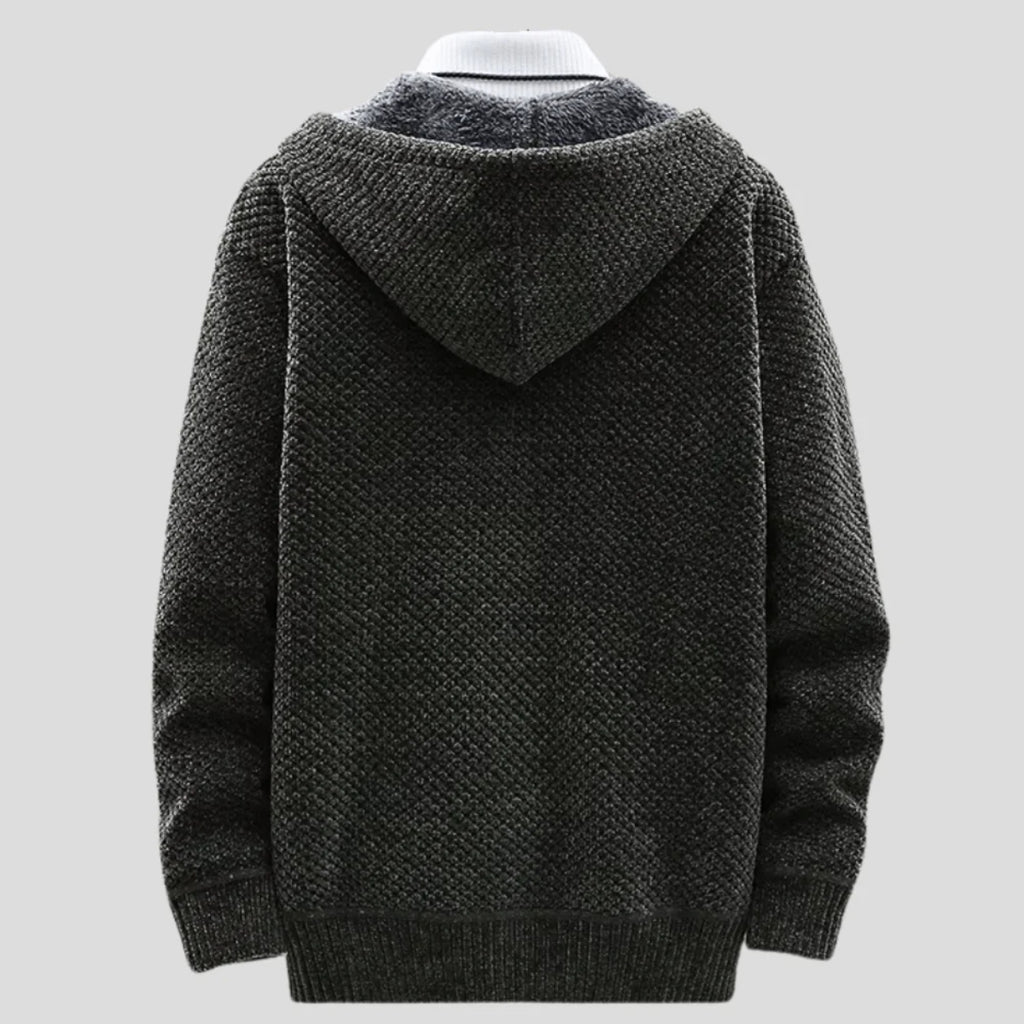 Arlone | Knit Hoodie with Fleece