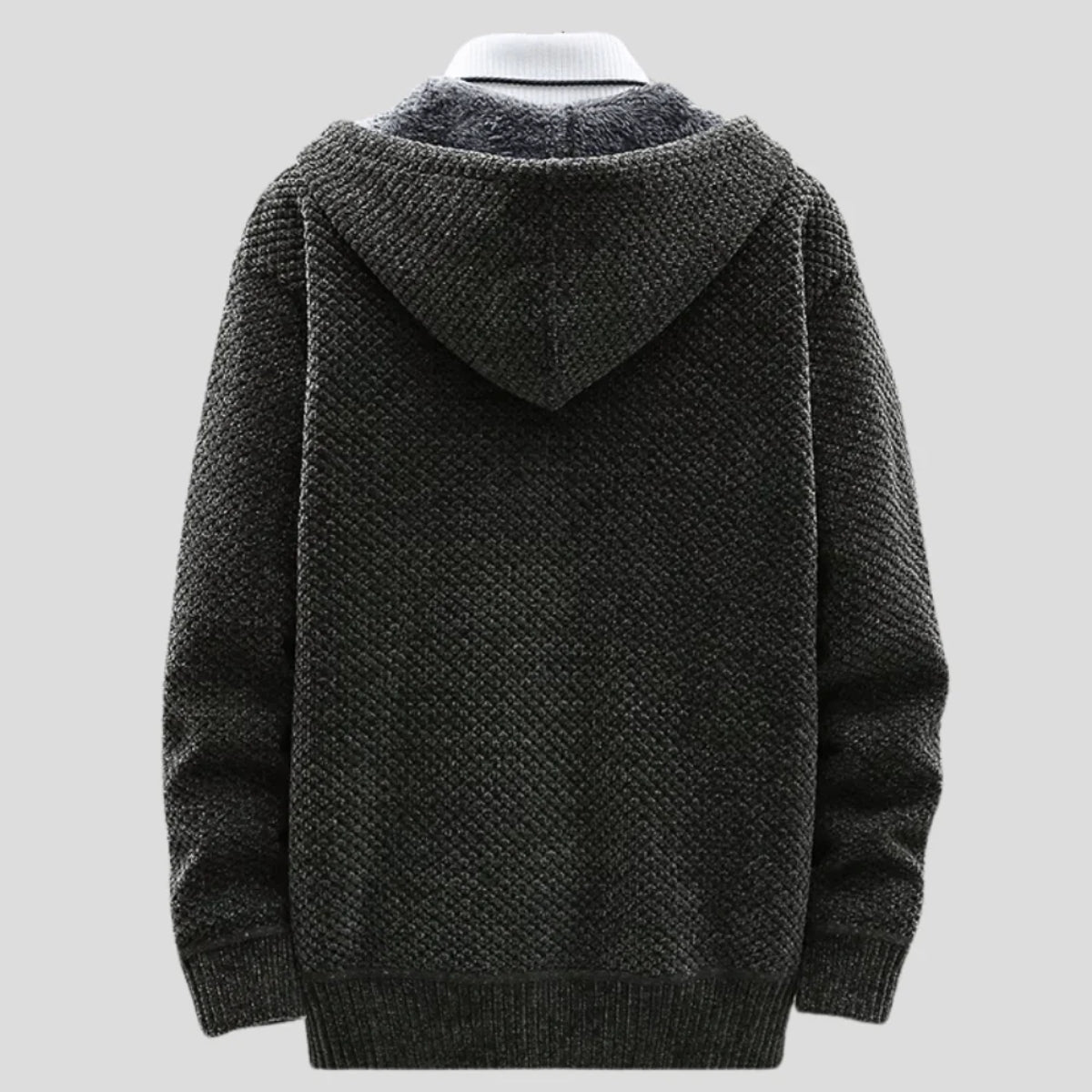 Arlone | Knit Hoodie with Fleece