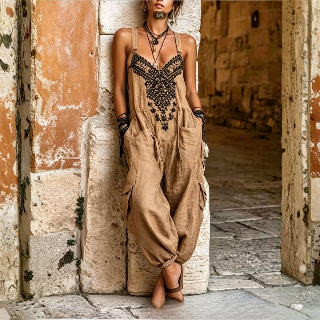 Sienna | Embroidered Bohemian Jumpsuit