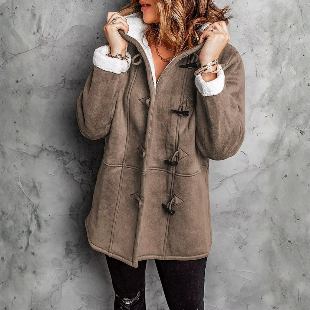 Evelyn | Soft Fleece Toggle Coat