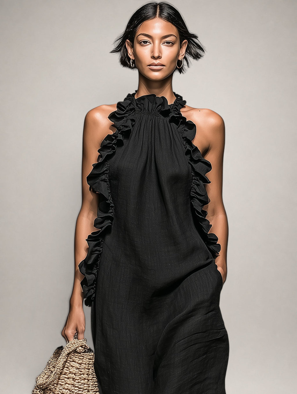 HELENE | RUFFLED MAXI DRESS FOR WOMEN